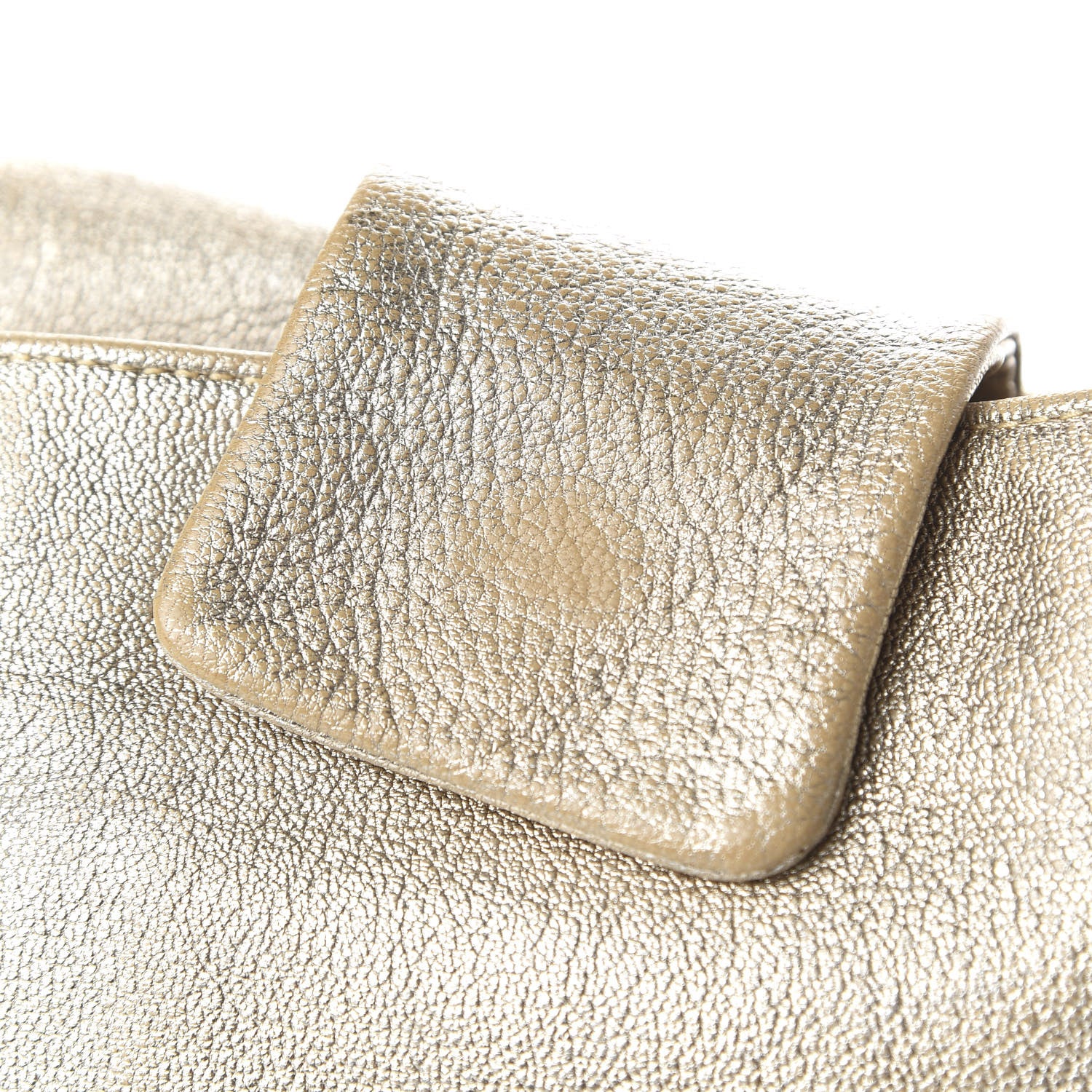 Chanel Metallic Goatskin Luxe Ligne Flap Light Gold 11 of 12