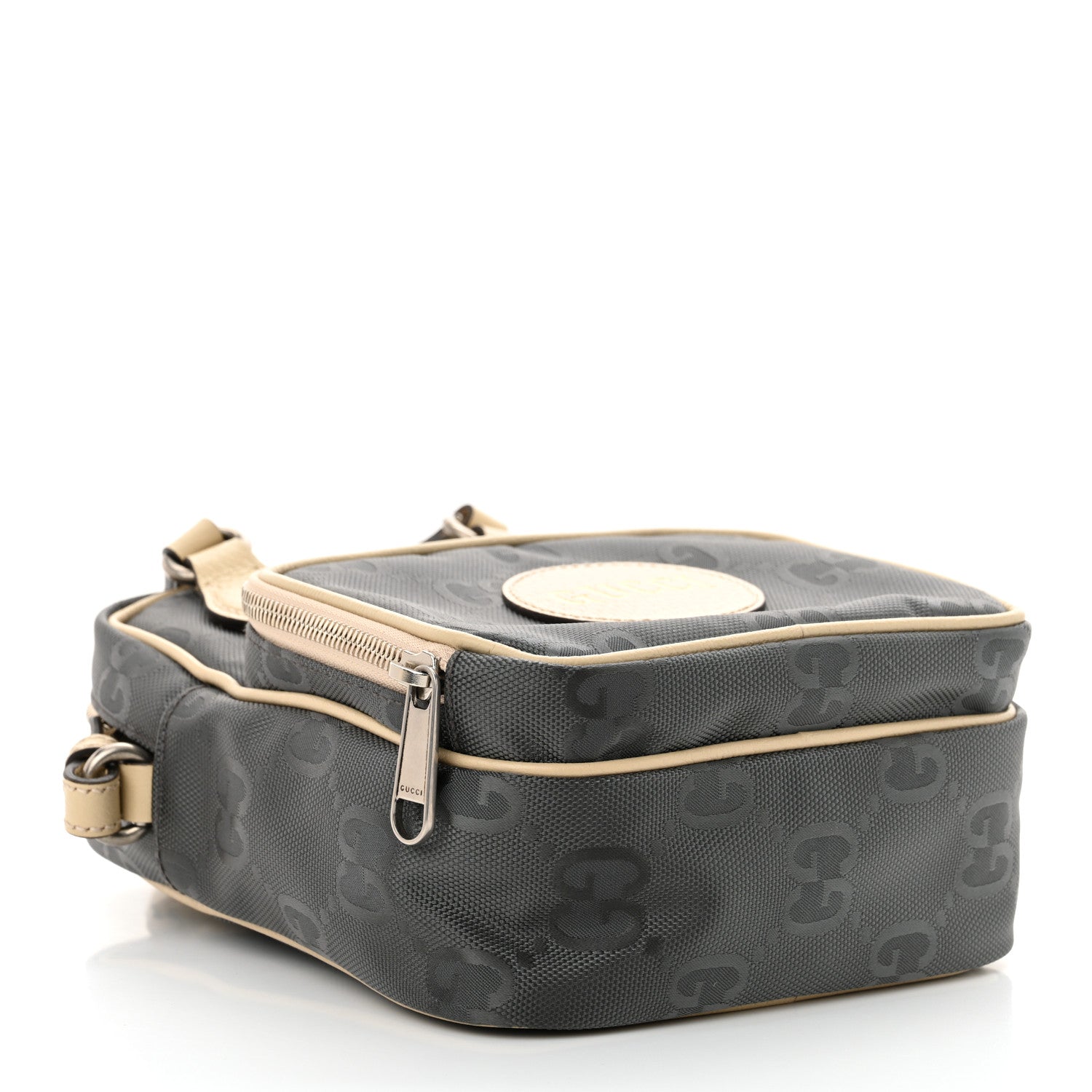 Gucci Econyl Nylon Monogram Off The Grid Shoulder Bag Graphite Grey New Plaster 4 of 10