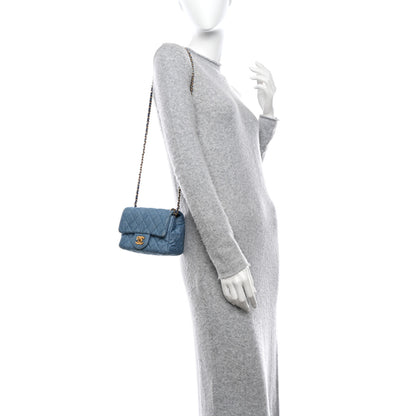 Chanel Denim Quilted Mini Pearl Crush Flap Blue 2 of 10