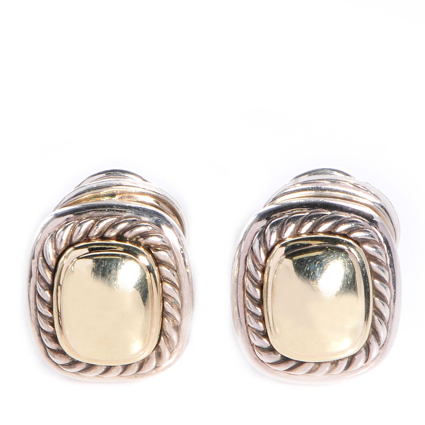 Sterling Silver 14K Gold 10mm Albion Earrings