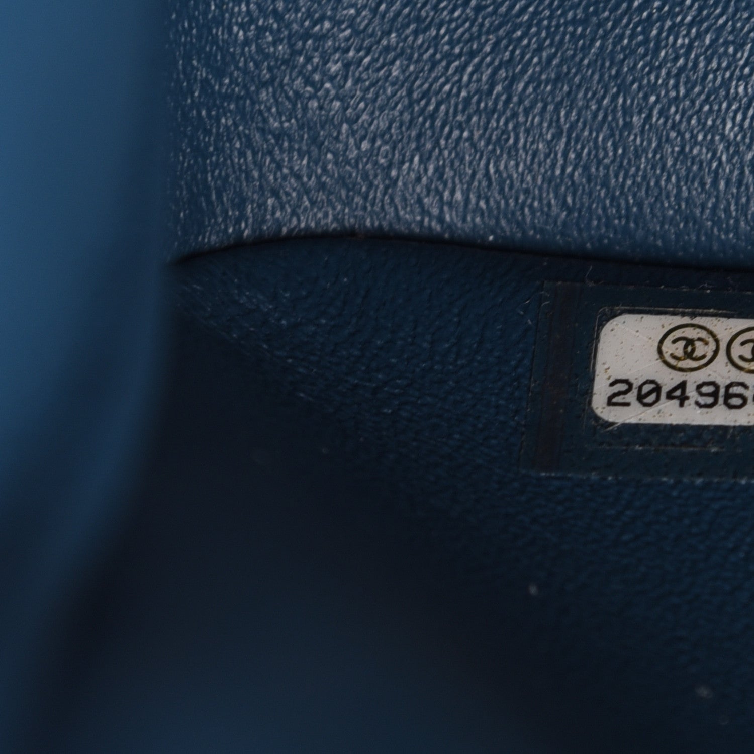 Chanel Metallic Caviar Jumbo Double Flap Blue 8 of 11