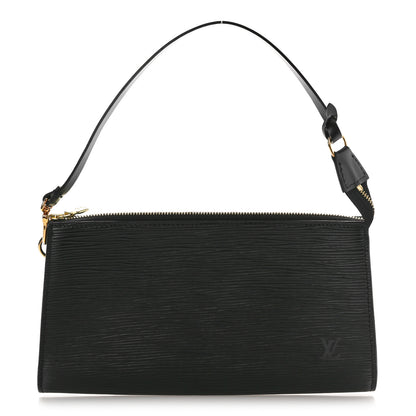 Louis Vuitton Epi Pochette Accessories 24 Black 1 of 10