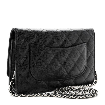 Chanel Caviar Quilted Wallet on Chain WOC Black 3 of 11