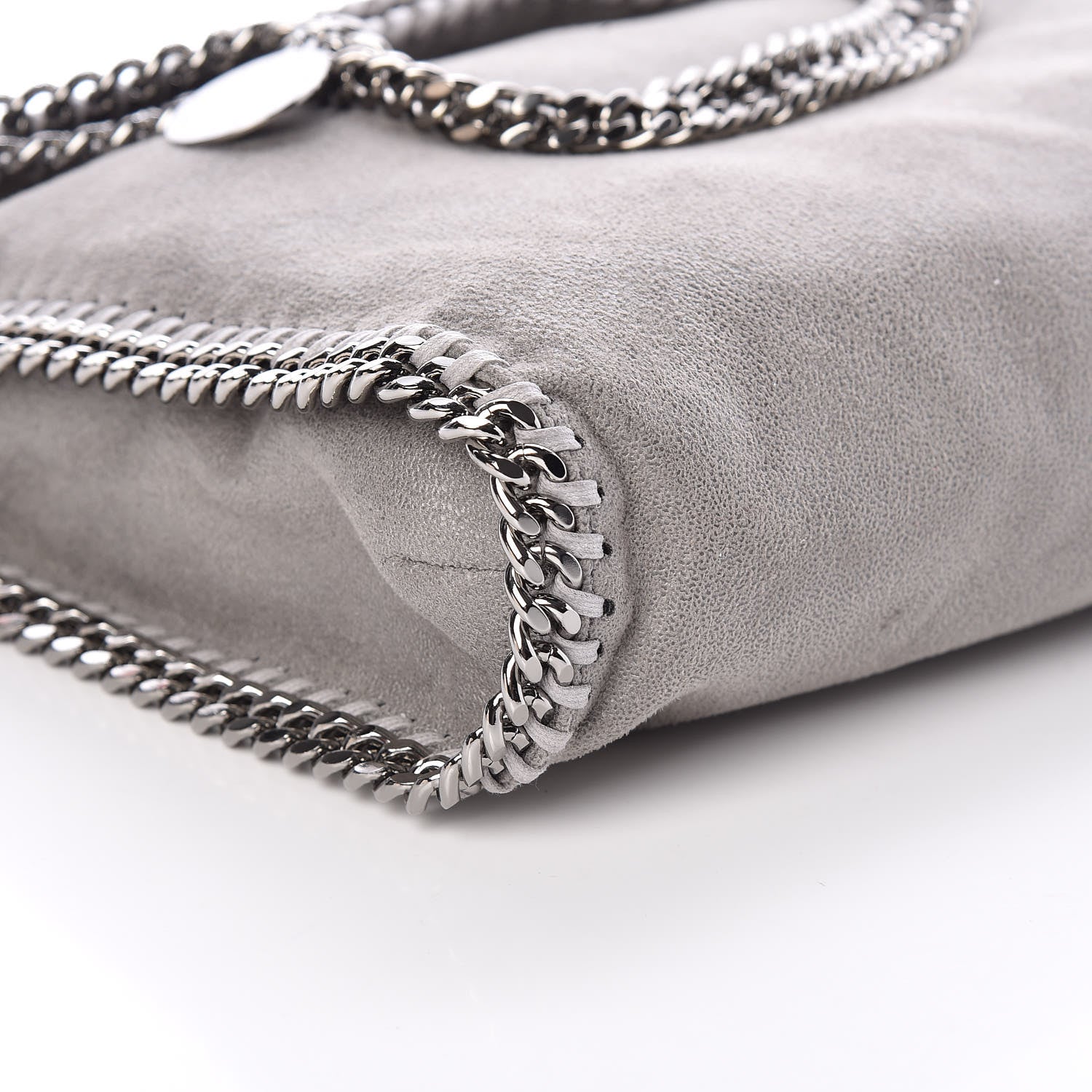 Stella McCartney Shaggy Deer Falabella Fold Over Tote Grey 6 of 9