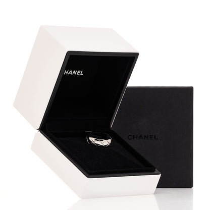 Chanel 18K White Gold Small Coco Crush Ring 56 7.75 6 of 6