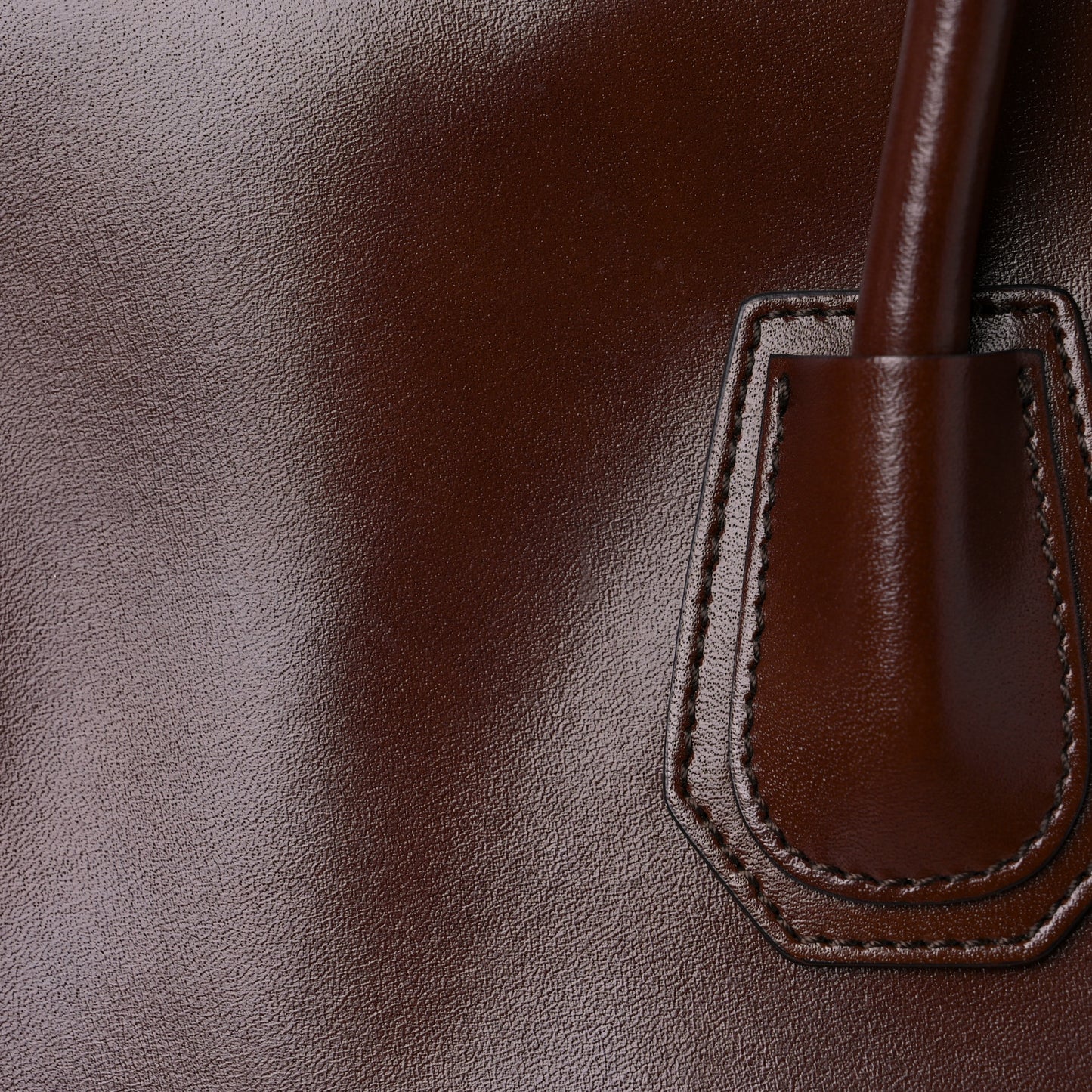 Shiny Lord Calfskin Medium Antigona Brown