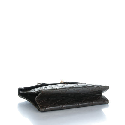 Chanel Lambskin Quilted Envelope Single Flap Brown 4 of 12