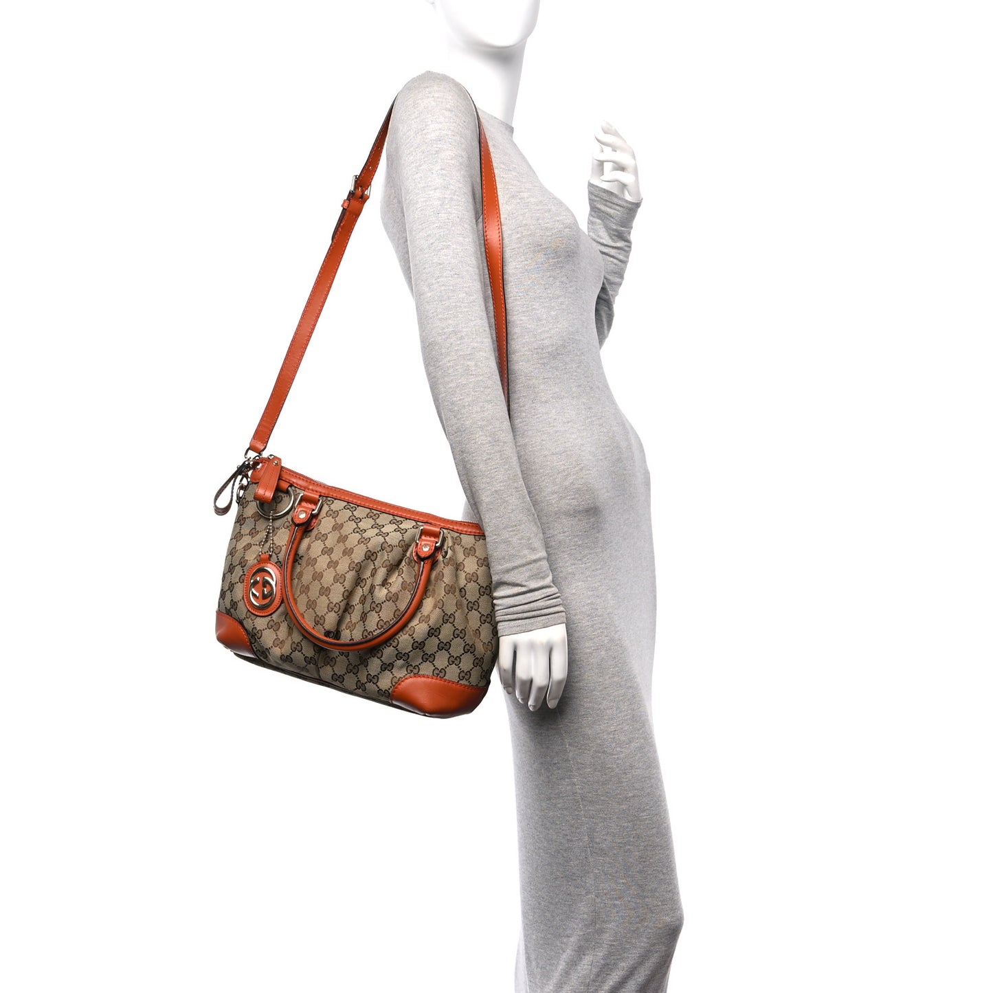 Monogram Medium Sukey Top Handle Orange