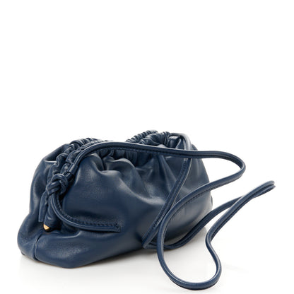 Mansur Gavriel Lambskin Mini Cloud Clutch  Blue 3 of 10