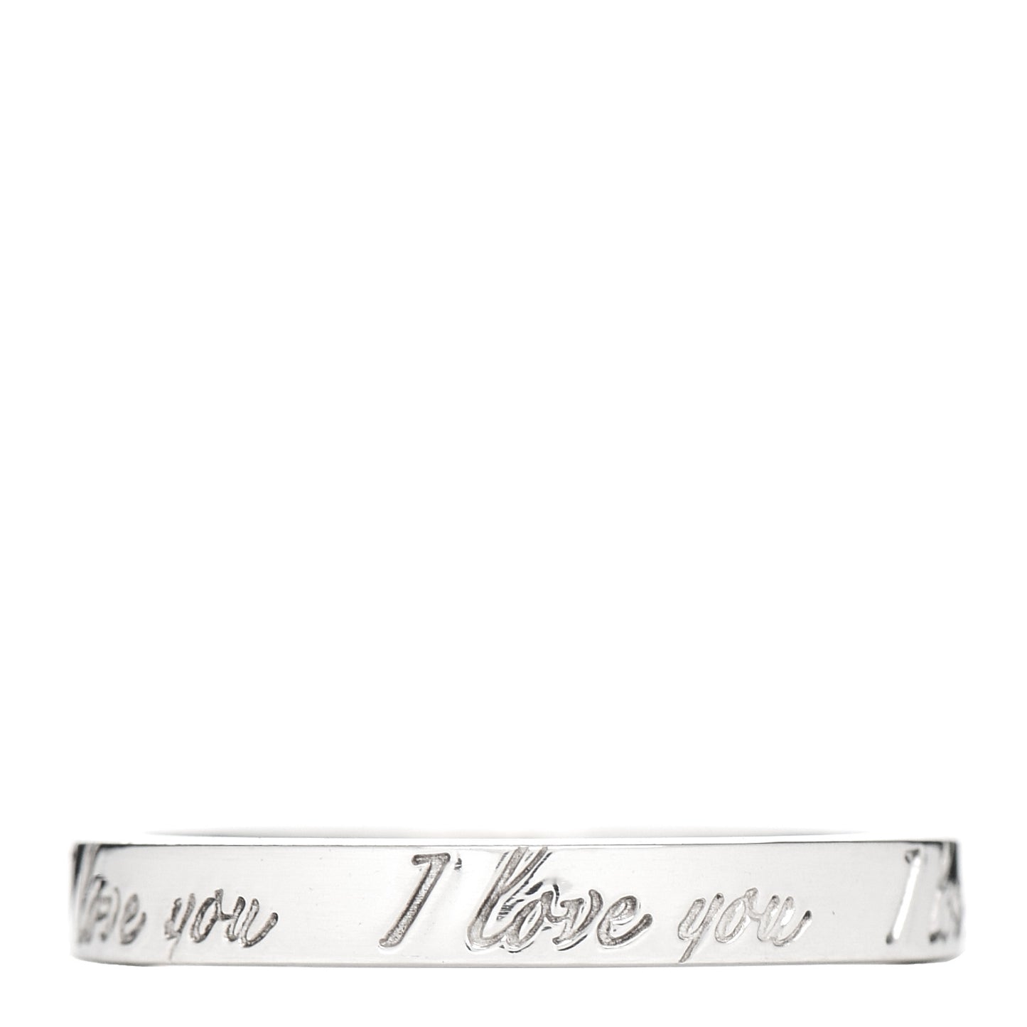 Sterling Silver I Love You Band Ring 53 6.25