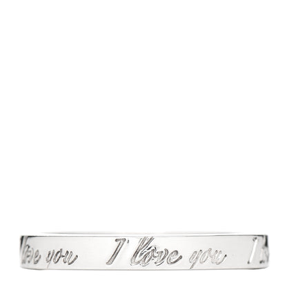 Tiffany Sterling Silver I Love You Band Ring 53 6.25 3 of 4