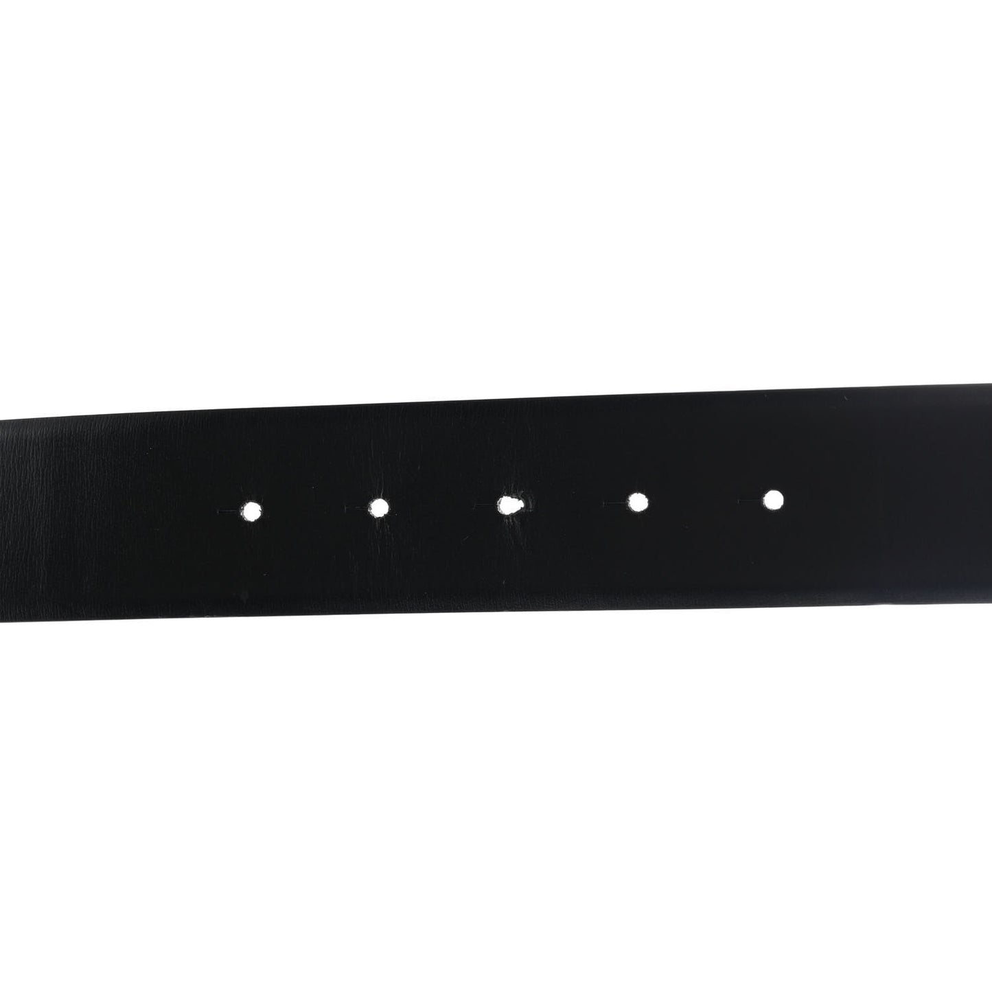 Glossy Calfskin Monochrome VLogo Belt 90 36 Black