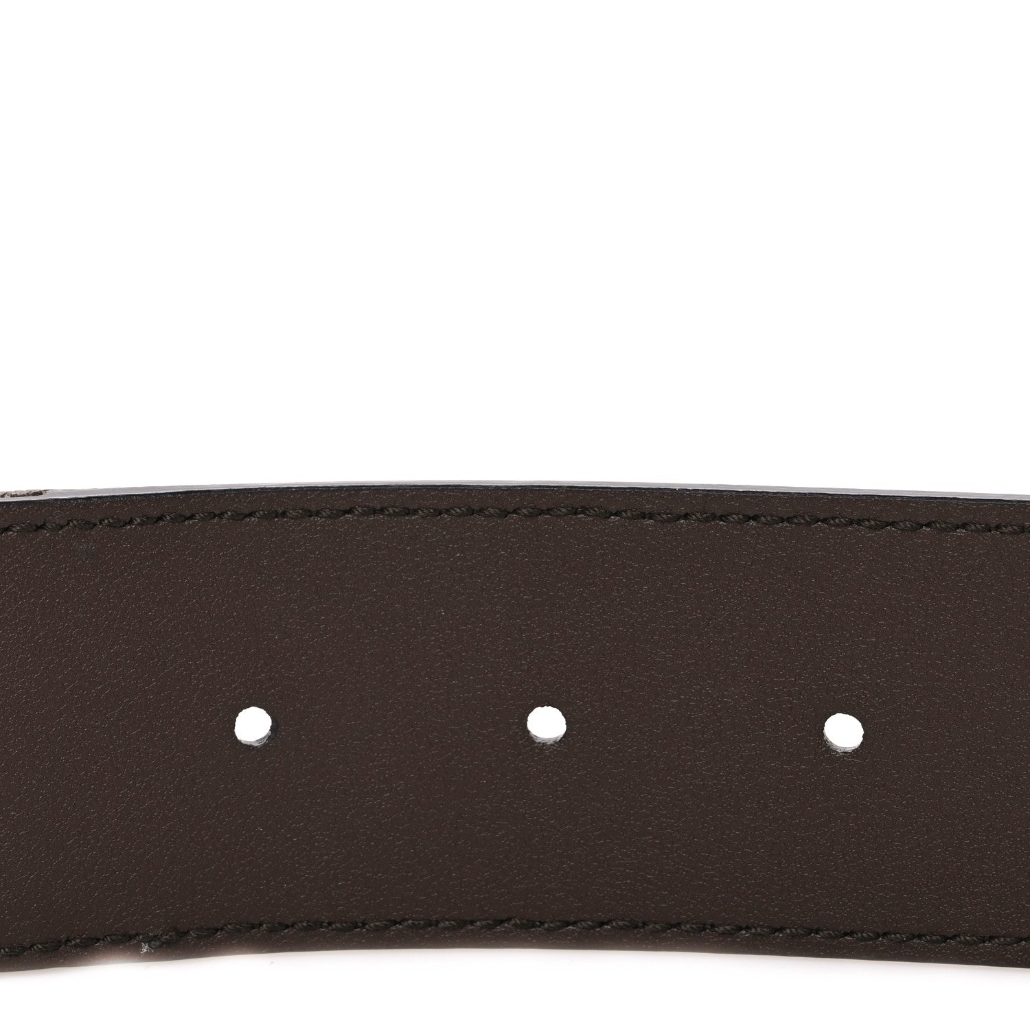 Gucci Monogram Jumbo GG Textured Dollar Calfskin Double G 40mm Belt 80 32 Camel Ebony 4 of 5