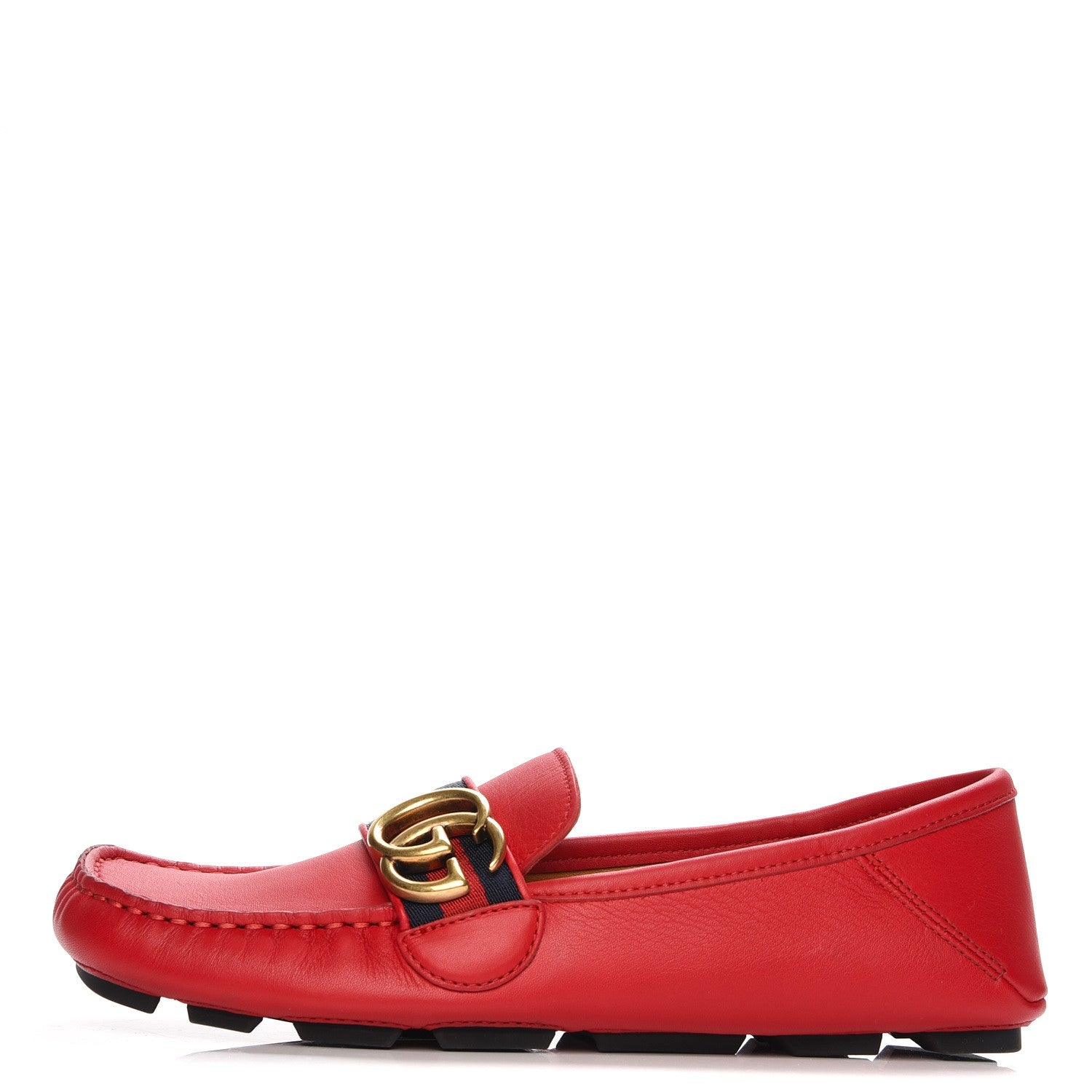 Gucci Calfskin Noel Web Driver Loafers 36 Hibiscus 1 of 18