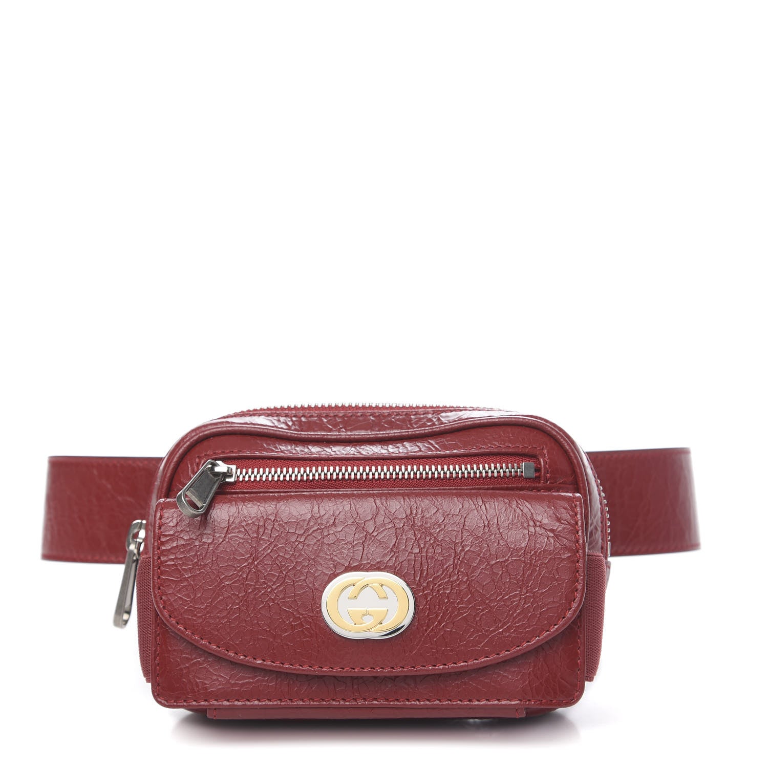 Gucci Fluffy Calfskin Mini Morpheus Belt Bag 70 28 Red 1 of 10