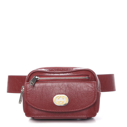 Gucci Fluffy Calfskin Mini Morpheus Belt Bag 70 28 Red 1 of 10