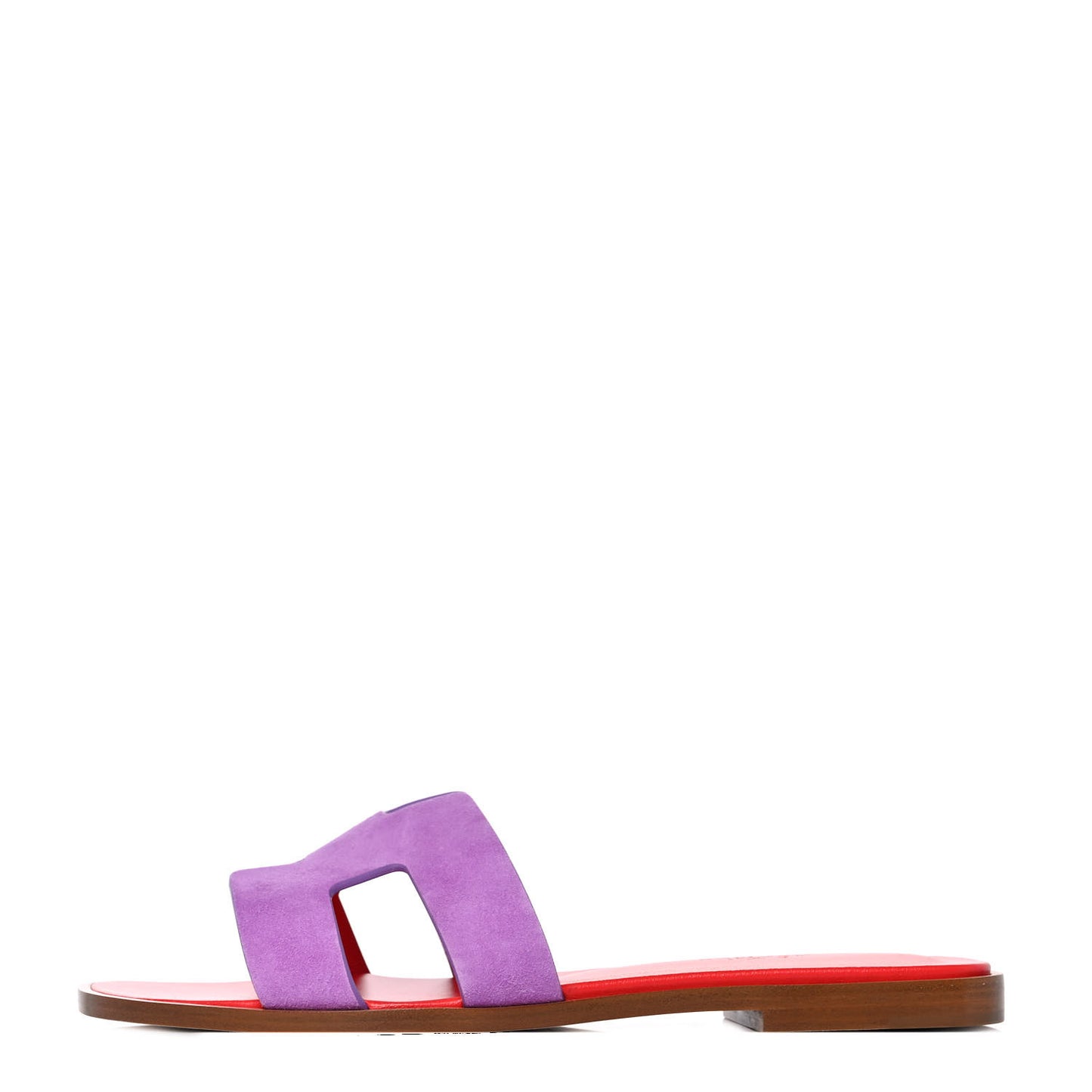 Suede Goatskin Oran Sandals 37 Violet Parme