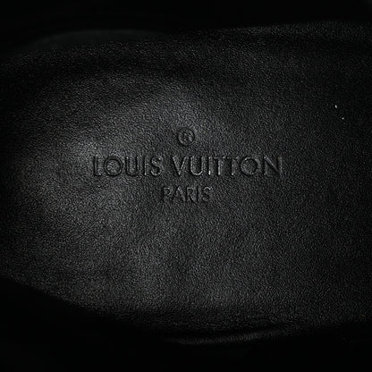 Louis Vuitton Suede Calfskin Monogram Laureate Platform Desert Boots 38 Taupe 7 of 12