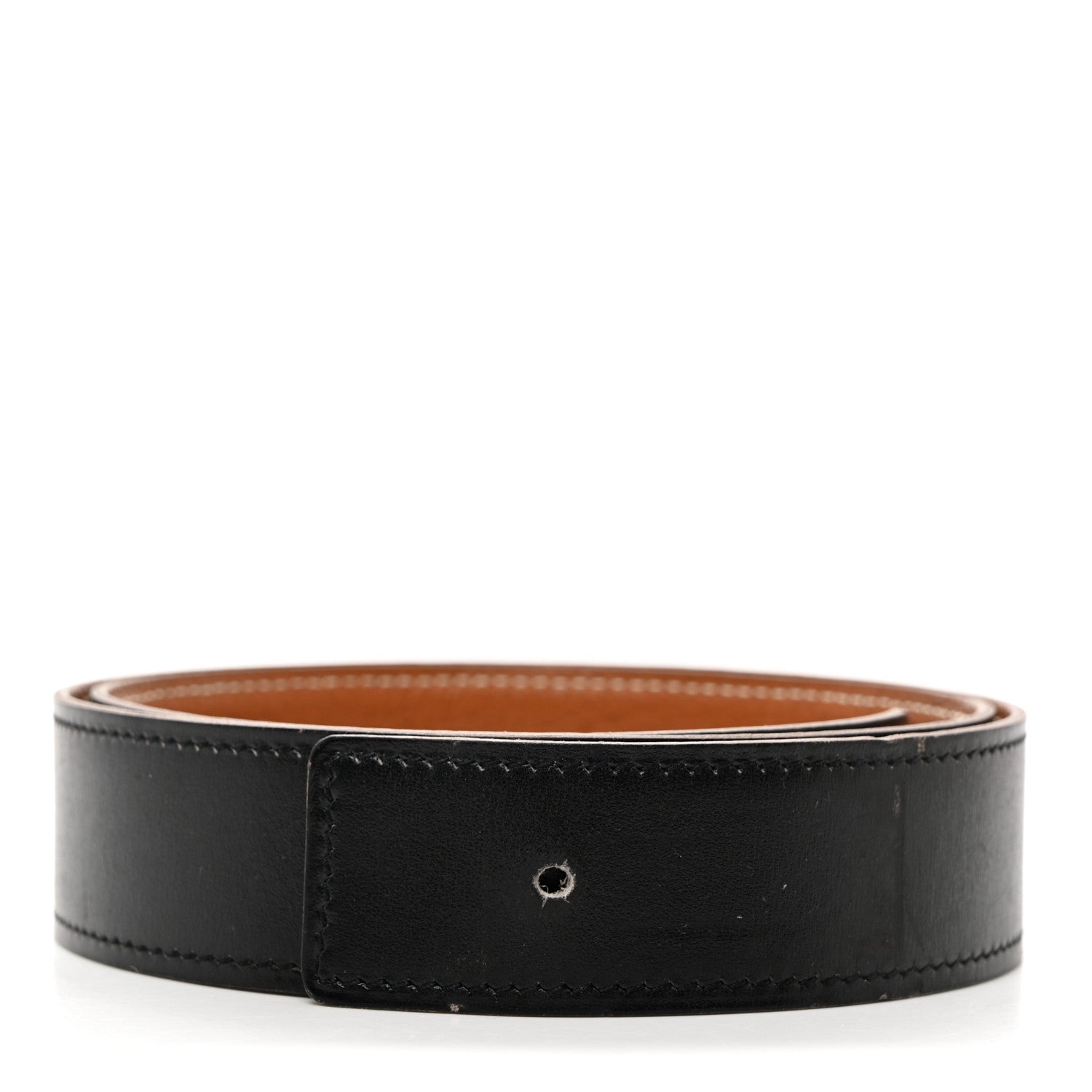 Hermes Box Togo 32mm Belt Strap 75 30 Black Gold 1 of 7