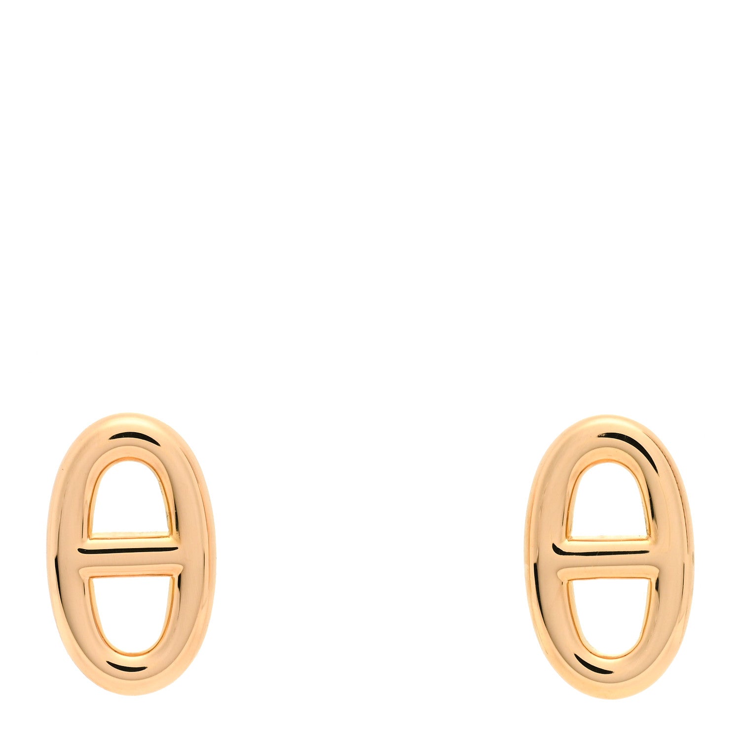 Hermes 18K Rose Gold TPM Farandole Stud Earrings 1 of 5