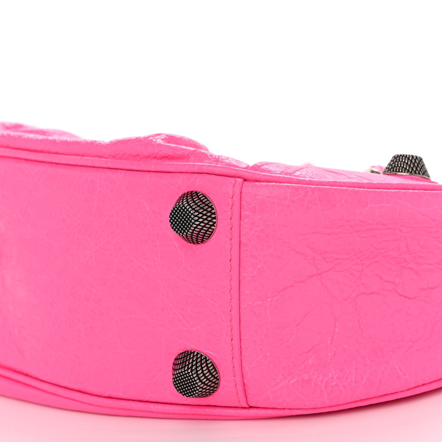 Balenciaga Agneau Arena Small Le Cagole Shoulder Bag Fluo Pink 10 of 10