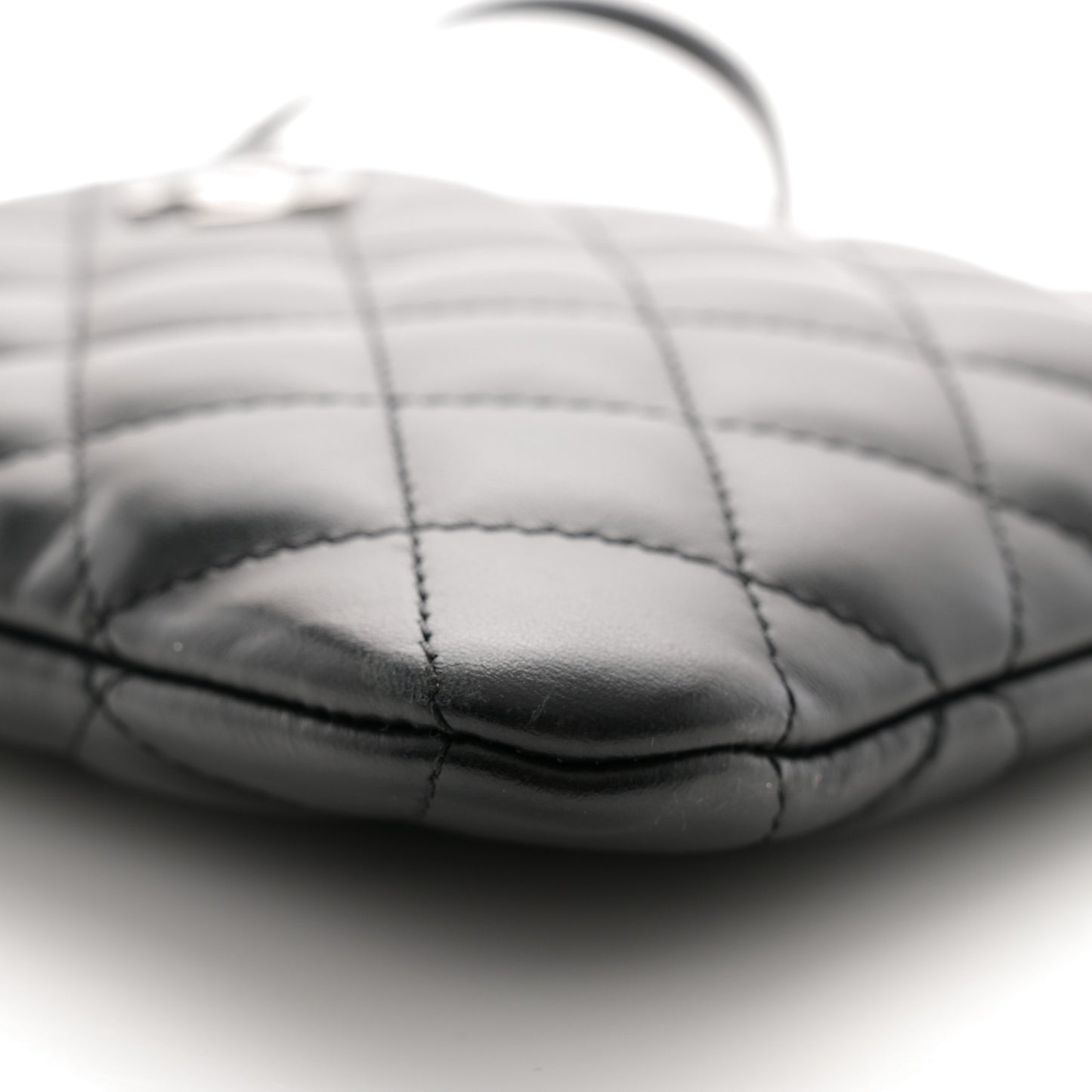 Lambskin Quilted Crossbody Bag Black