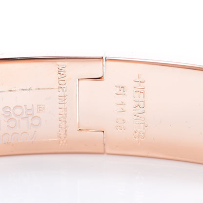 Hermes Enamel Narrow Clic Clac H Bracelet PM Rose Candeur 4 of 5