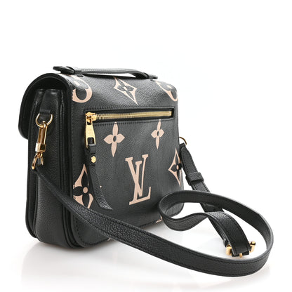 Louis Vuitton Empreinte Monogram Giant Pochette Metis Black Beige 4 of 19