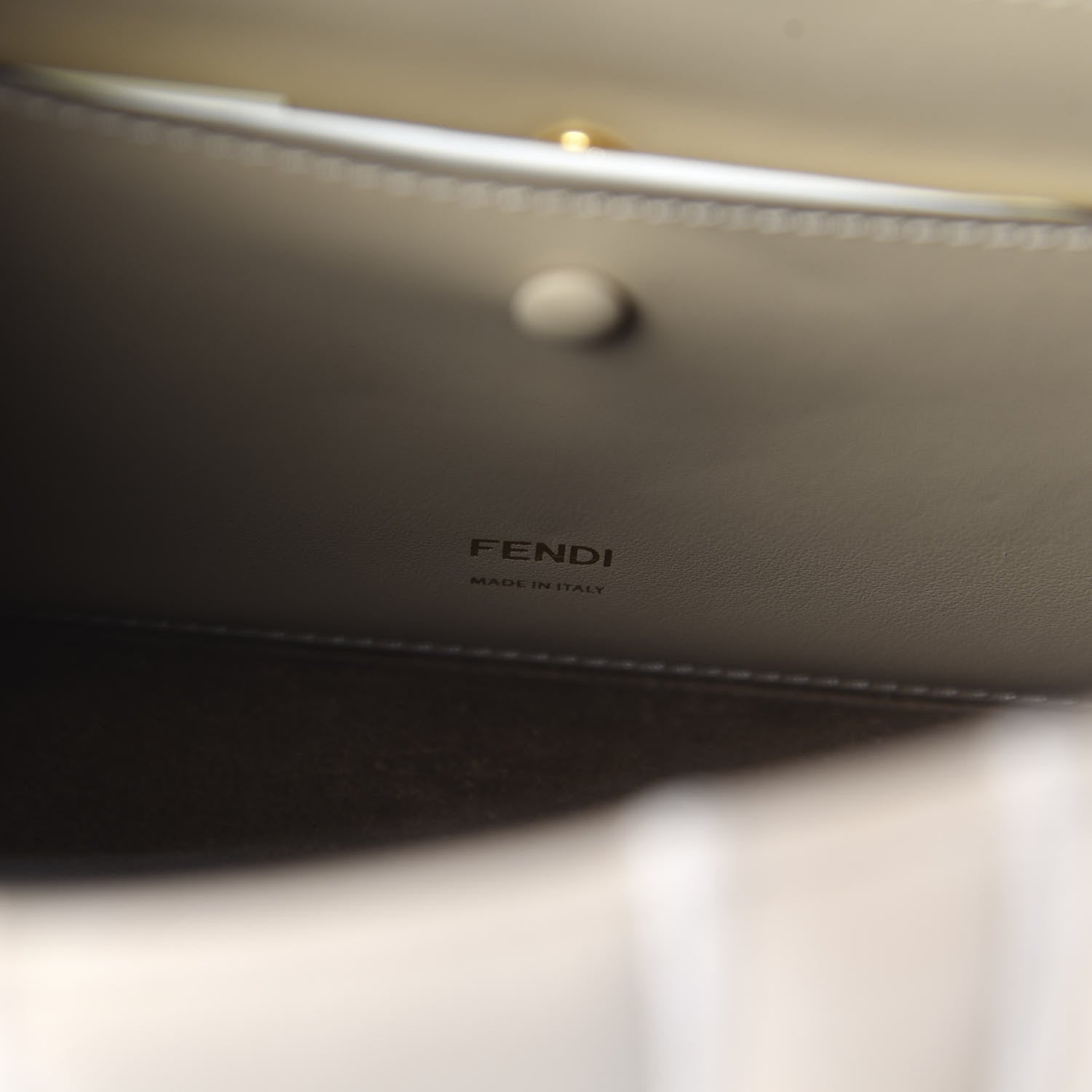 Fendi Agnello Old Shine Chamois F is Fendi Embossed Kan U Shoulder Bag Amido Nude 8 of 9