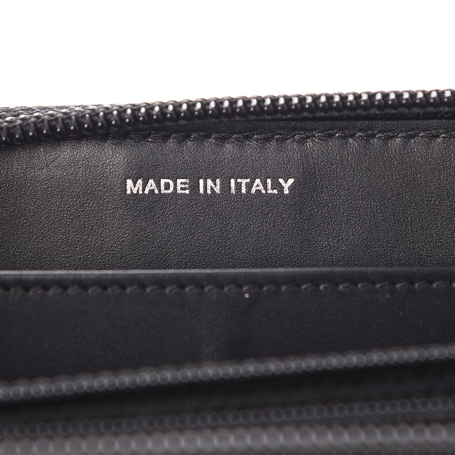 Distressed Patent Quilted Boy Zip Around Wallet Black