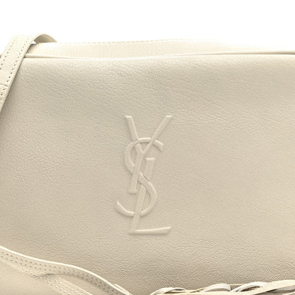 Saint Laurent Lambskin Monogram Small Lou Camera Bag White 8 of 10