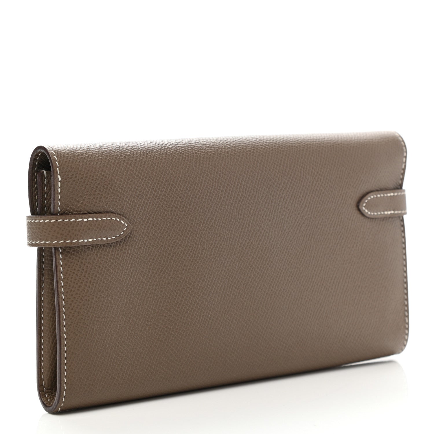 Hermes Epsom Kelly Longue Wallet Etoupe 3 of 8