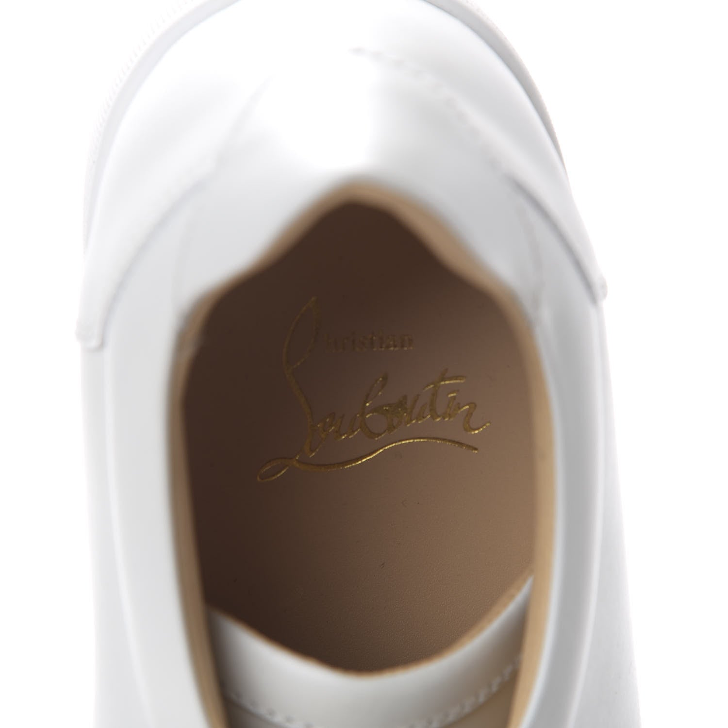 Christian Louboutin Calfskin Vieira Flat Sneakers 39 Latte 6 of 12