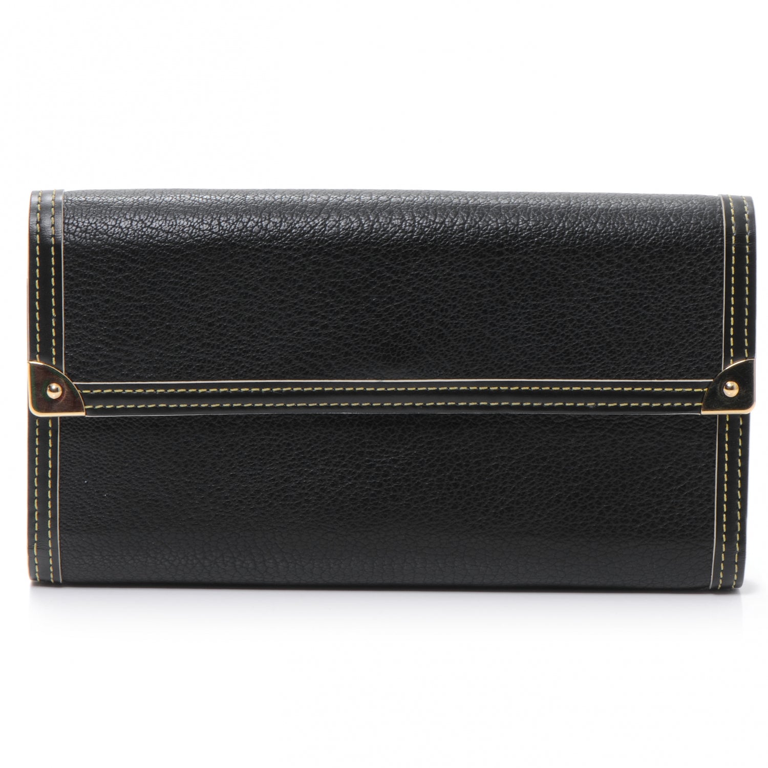 Louis Vuitton Suhali Porte Tresor International Wallet Black 1 of 8