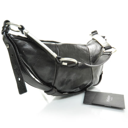 Saint Laurent Leather Small Hobo Dark Brown 2 of 8