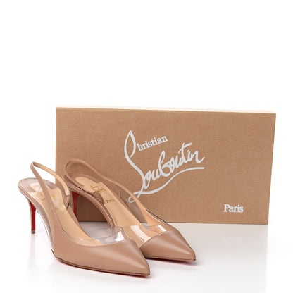 Christian Louboutin Nappa PVC Optisexy 70 Pumps 39.5 Nude 8 of 8