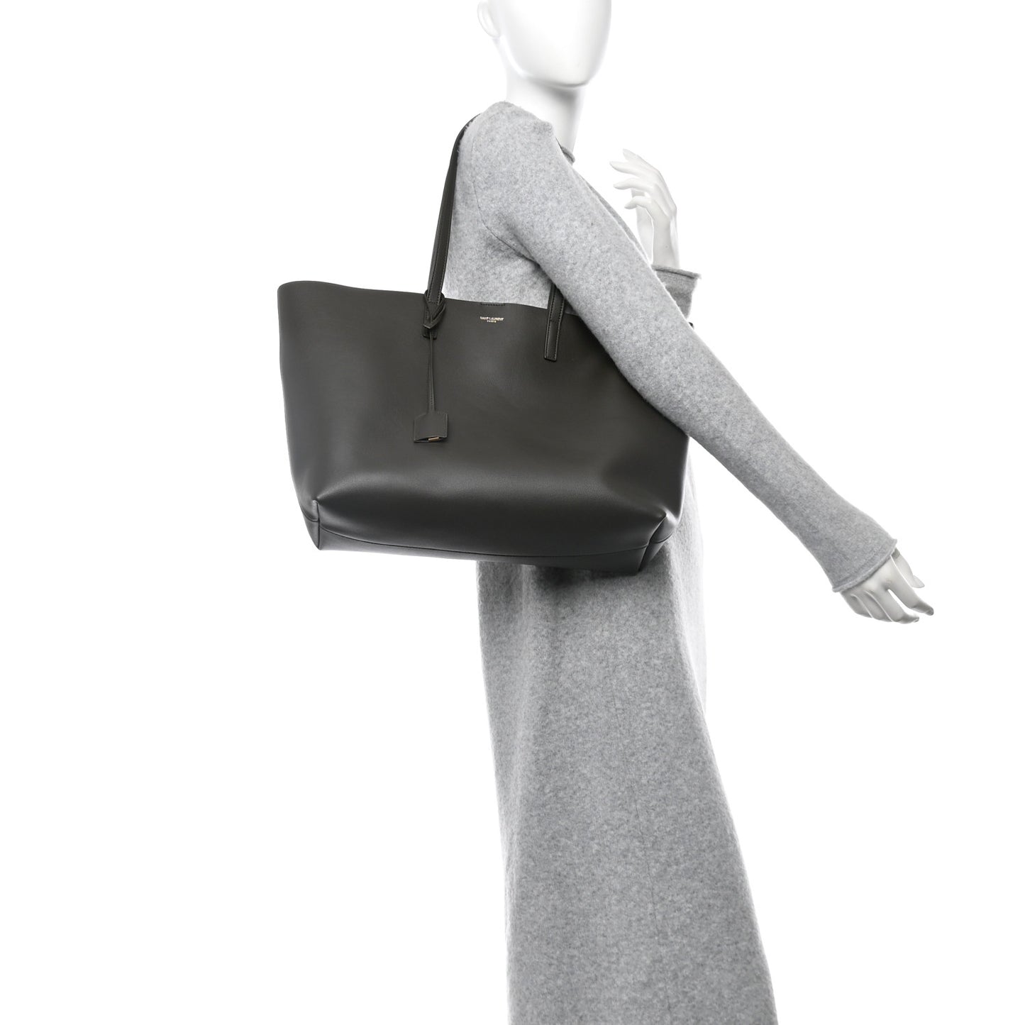 Calfskin Large Shopping Tote Light Musk