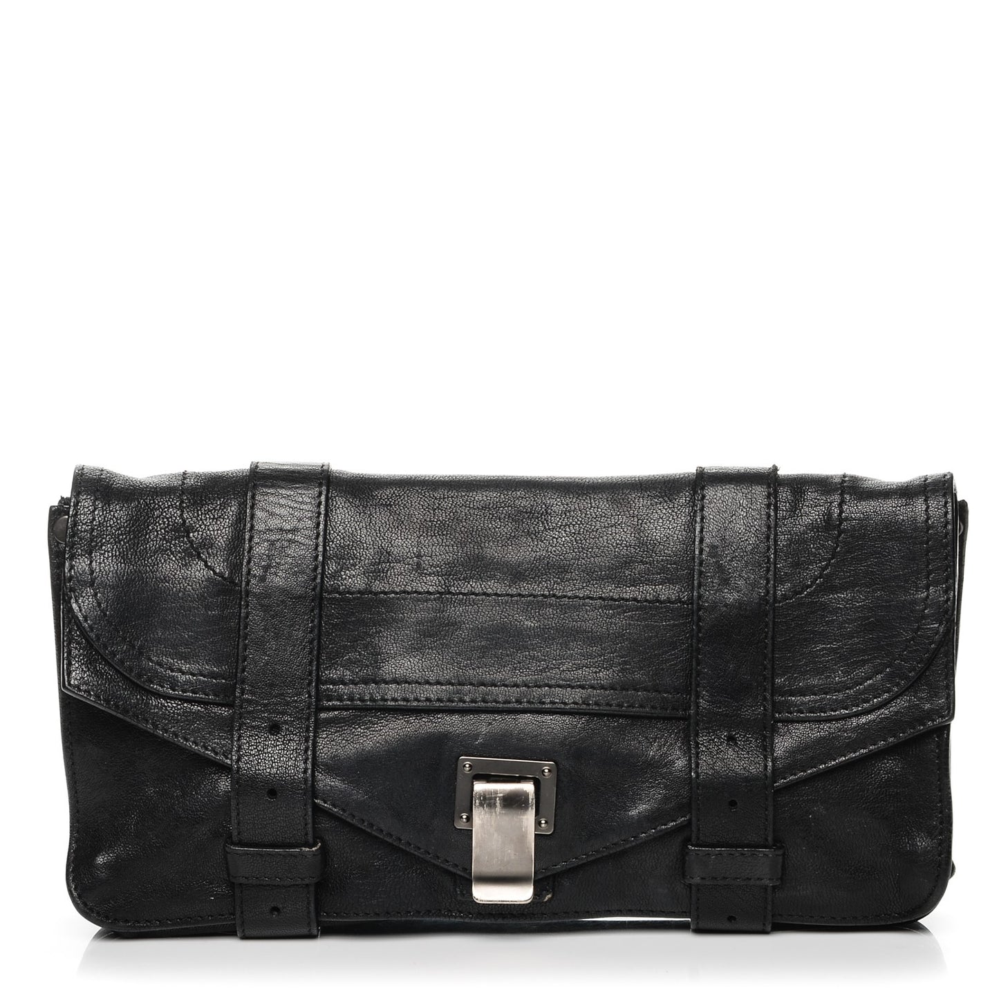 Lambskin PS1 Pochette Clutch Black