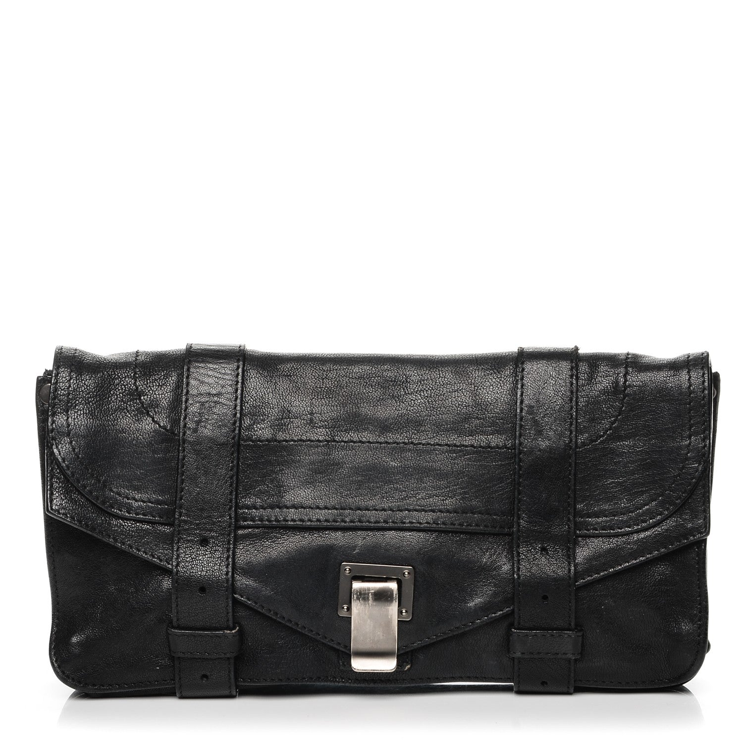 Proenza Schouler Lambskin PS1 Pochette Clutch Black 1 of 7