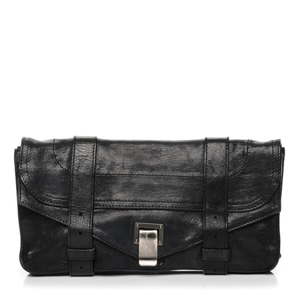 Proenza Schouler Lambskin PS1 Pochette Clutch Black 1 of 7