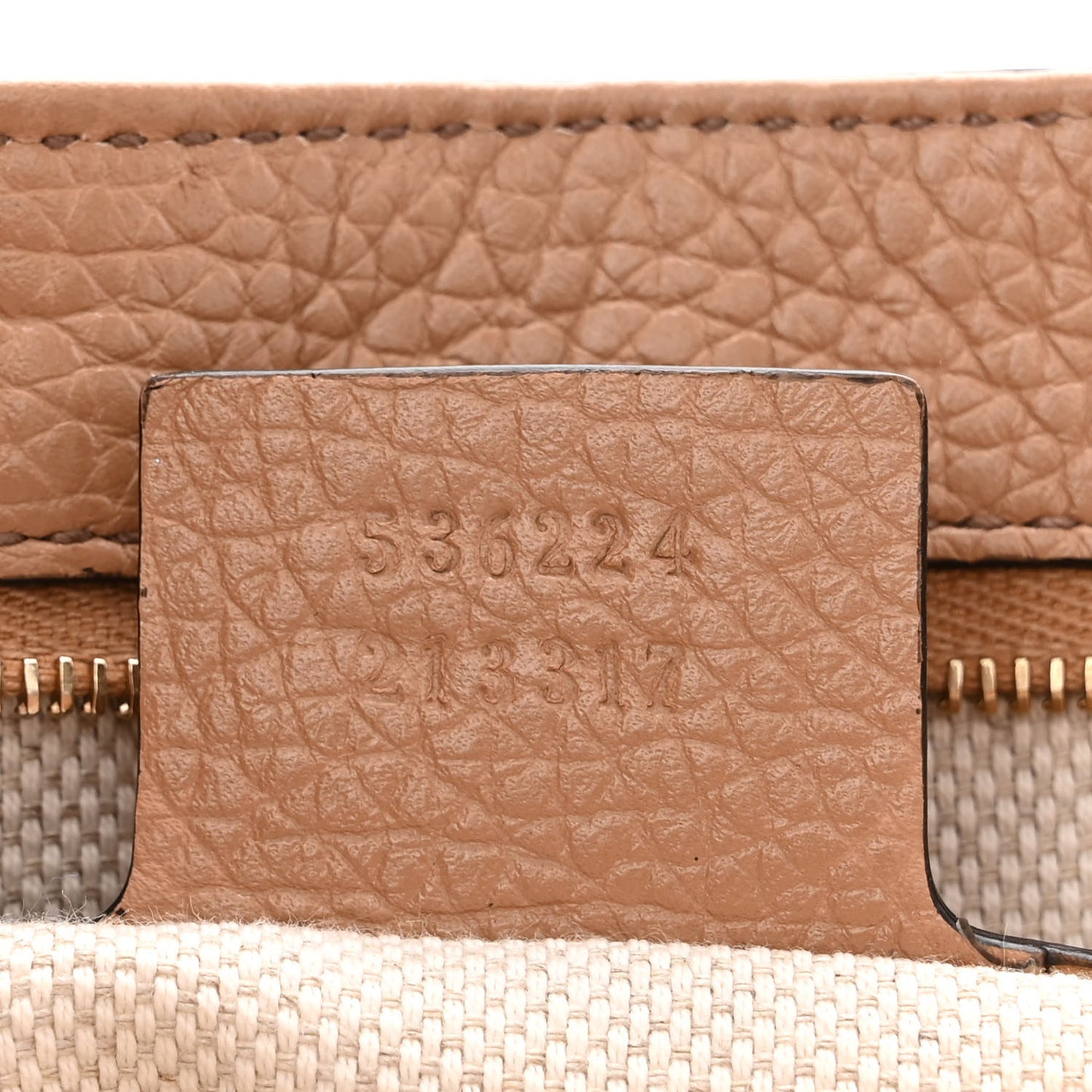 Pebbled Calfskin Medium Soho Flap Crossbody Camelia