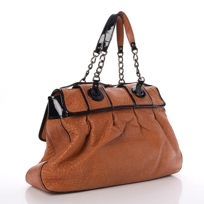 Fendi Nappa Patent Large B Bag Osso Black 3 of 14