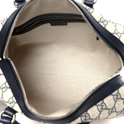 Gucci GG Supreme Monogram Web Medium Ophidia Top Handle Bag Beige Blue 5 of 11