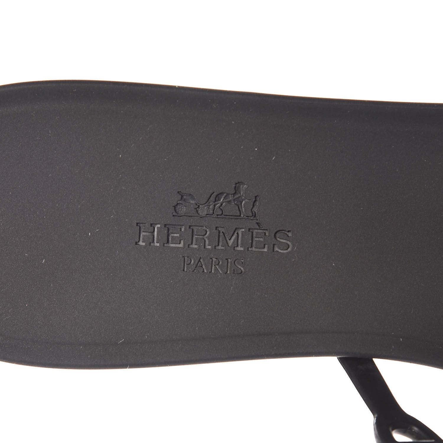 Hermes Rubber Chaine d'Ancre Rivage Sandals 37 Black 7 of 8