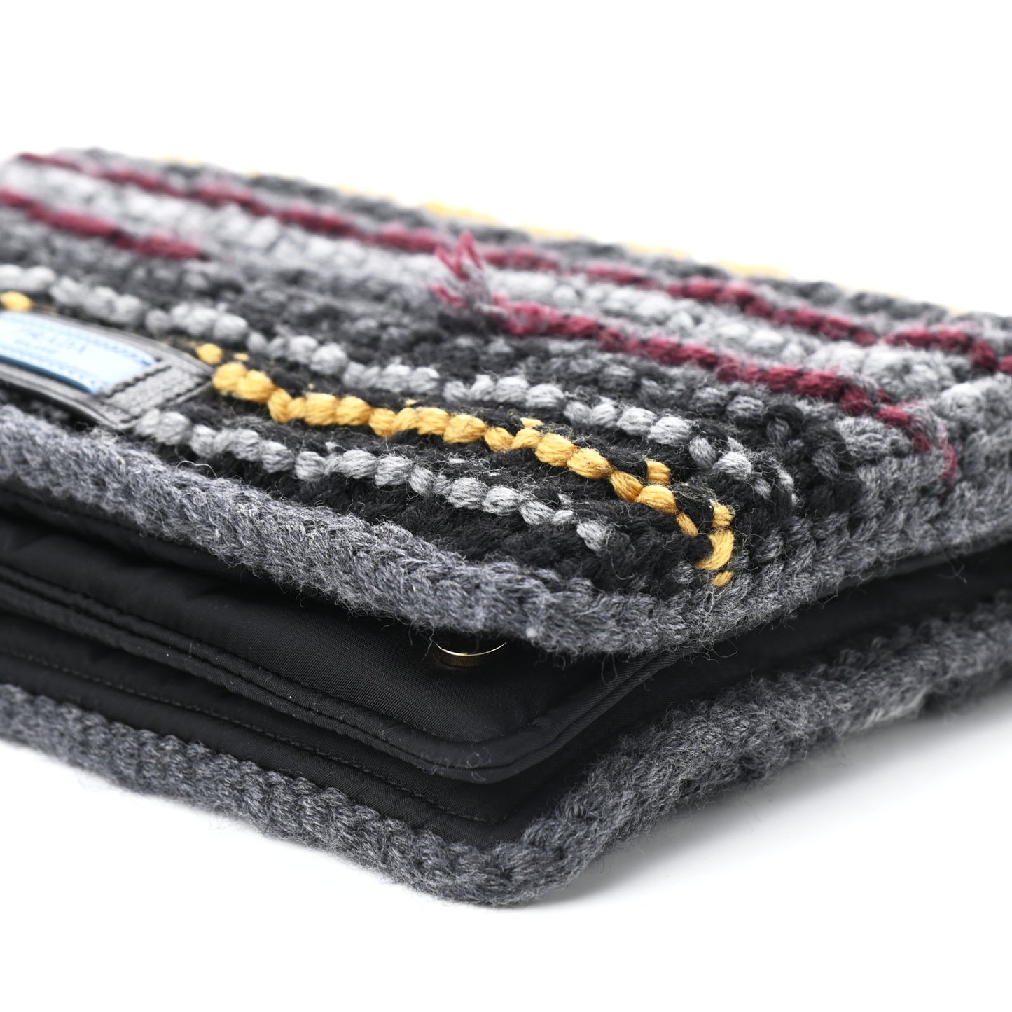Tweed Maglia Etiquette Flap Multicolor