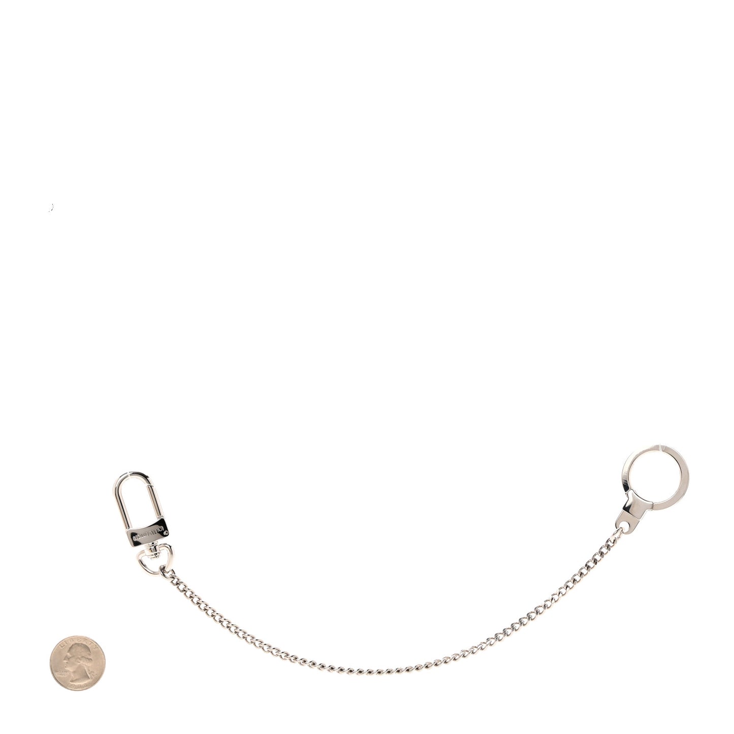 Pochette Extender Key Ring Chain Silver