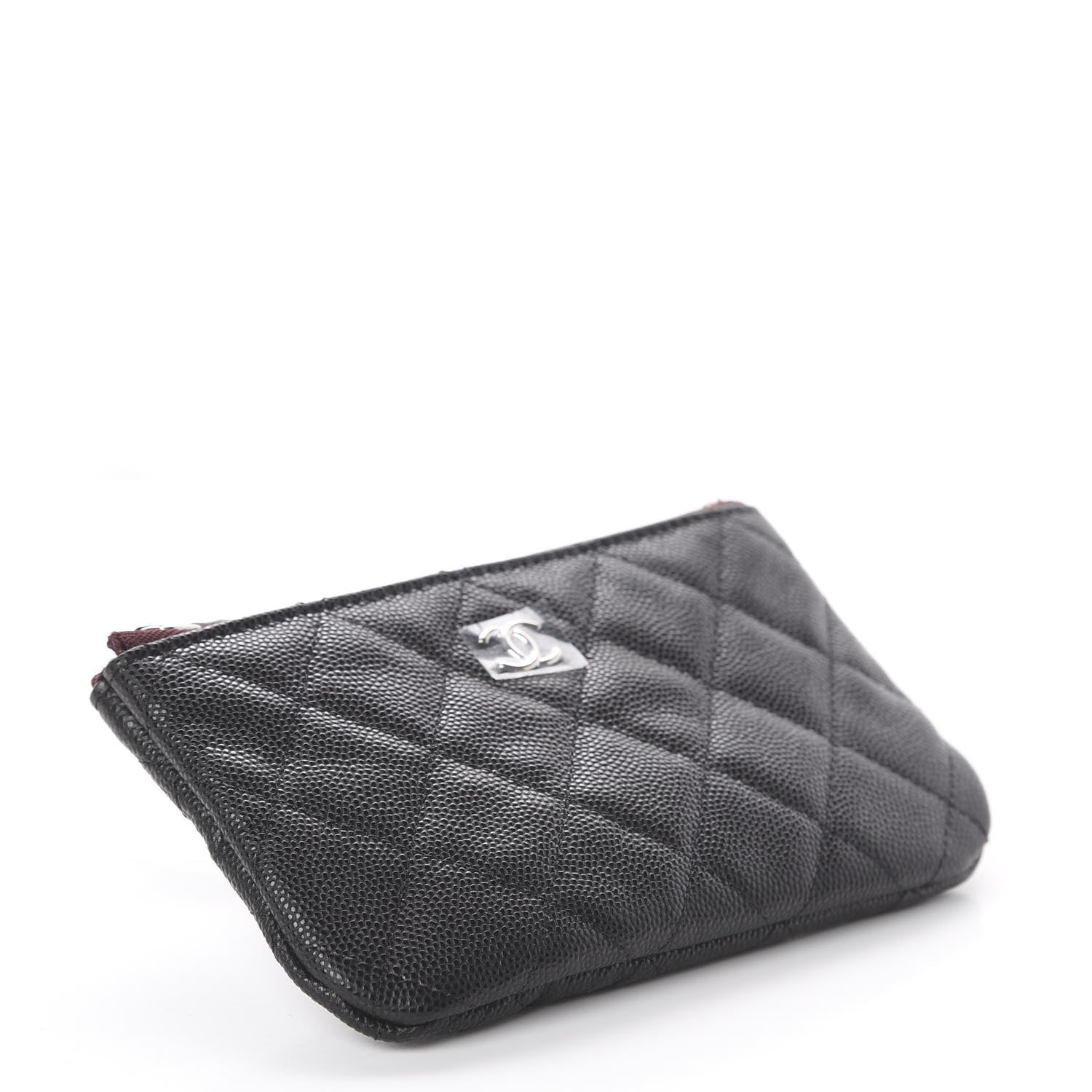 Chanel Caviar Quilted Small Cosmetic Case Black 3 of 6