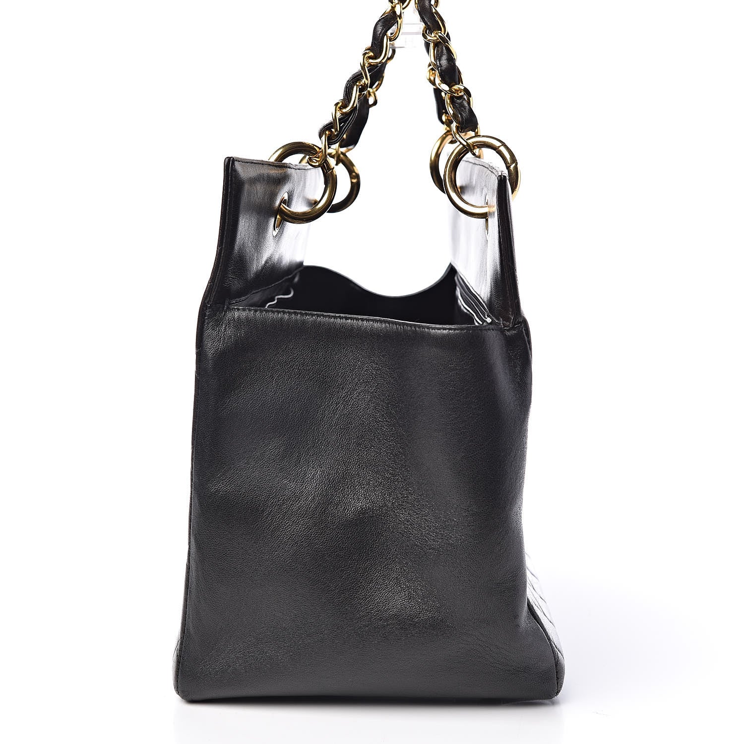 Chanel Lambskin Quilted Tote Black 9 of 19