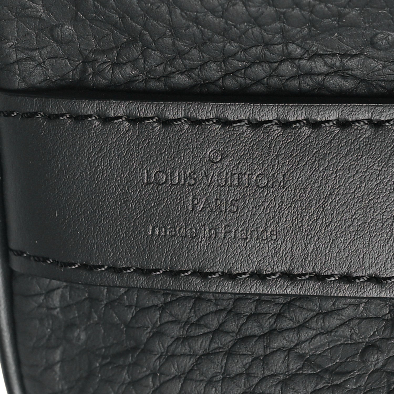 Louis Vuitton Monogram Taurillon Keepall Bandouliere 25 Black 6 of 9