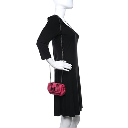 Christian Louboutin Calfskin Spiked Sweety Charity Crossbody Bag Pink 2 of 9